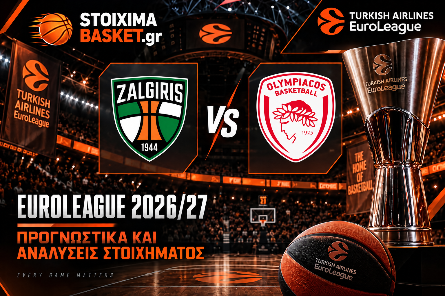 Ζαλγκίρις vs Ολυμπιακός