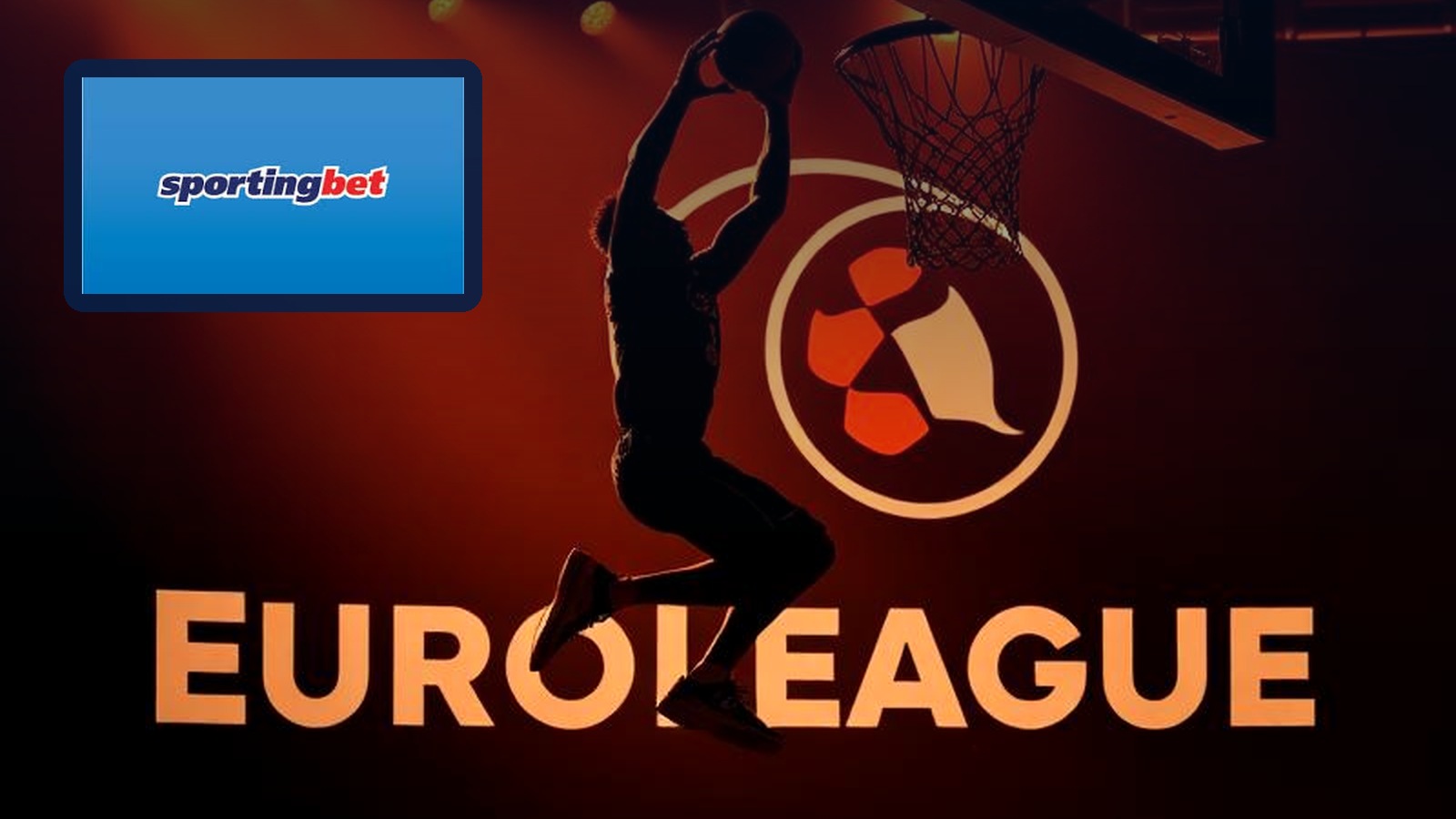 Sportingbet και EuroLeague με μπασκετμπολίστα σε φάση καρφώματος